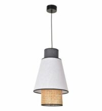 Suspension petit format SINGAPOUR blanc & anthracite Ø30 cm Blanc Market Set