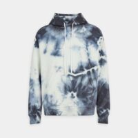 Sweat à capuche tie and dye Blanc Marcelo Burlon