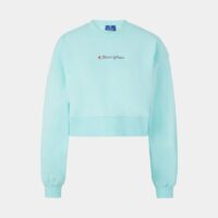 Sweat crop top coton Bleu Champion