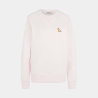 Sweat droit Fox coton Rose Maison Kitsuné