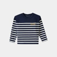 Sweat droit coton biologique Bleu Maison Labiche