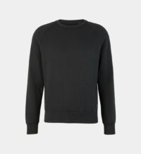 Sweat droit patch signature coton molleton organique Noir Dockers