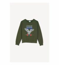 Sweat-shirt imprimé graphique EGERIE-SWEAT Vert La Petite Etoile