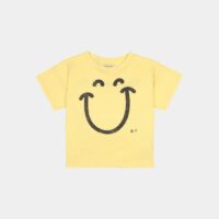 T-shirt Big Smile en coton Jaune Bobo choses