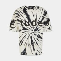 T-shirt Museum ample coton bio tie & dye Noir Etudes