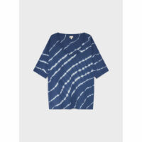 T-shirt Timea ample coton rayures fantaisie Bleu Pablo