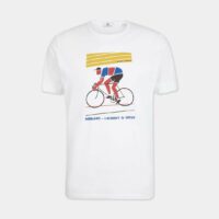 T-shirt Tour de France coton Blanc Serge Blanco