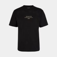 T-shirt Wonder Archive droit coton bio Noir Etudes