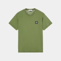 T-shirt à écusson Vert Stone Island