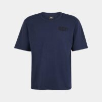 T-shirt ample coton drapeau Bleu Edwin