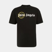 T-shirt ample coton signature x Smiley Noir Palm Angels