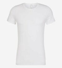 T-shirt col rond Supreme Cotton Blanc Hom