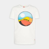 T-shirt droit Mat basic Desert en coton Blanc AO76