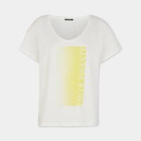 T-shirt droit Matine coton flammé Jaune One Step