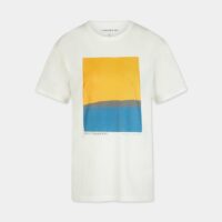 T-shirt droit Mediterraneo coton organique Beige Thinking Mu