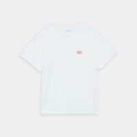 T-shirt droit Never RR en coton organique Blanc Roseanna