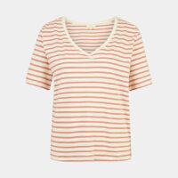 T-shirt droit O-Line coton bio Beige Yerse