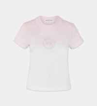 T-shirt droit Ombre Baby tie & dye griffé coton Rose T by Alexander Wang