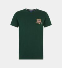 T-shirt droit coton blason Vert Gant