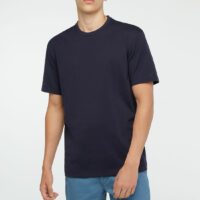 T-shirt droit coton bleu marine Bleu Y-3