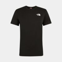 T-shirt droit coton carré contrastant siglé Noir The North Face