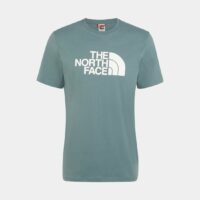 T-shirt droit coton logo signature Bleu The North Face