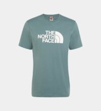 T-shirt droit coton logo signature Bleu The North Face