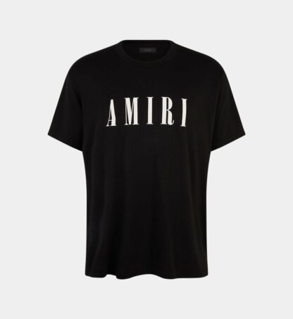 T-shirt droit coton signature Noir Amiri