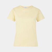 T-shirt droit message coton Jaune Maison Labiche