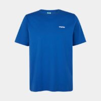 T-shirt droit signature coton Bleu Surprise