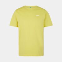 T-shirt droit signature coton Jaune Surprise