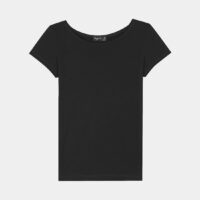 T-shirt en coton basique Australie Noir Agnes B.