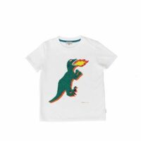 T-shirt imprimé à manches courtes Blanc Paul Smith Junior