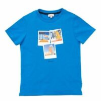 T-shirt imprimé avec surprise Bleu Paul Smith Junior