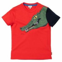 T-shirt imprimé en coton Orange Paul Smith Junior