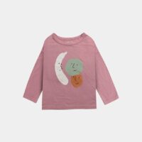 T-shirt manches longues coton organique Rose Bobo choses