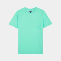 T-shirt poche poitrine coton bio Bleu Vilebrequin