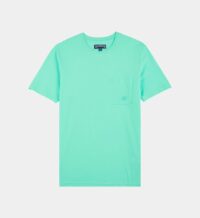 T-shirt poche poitrine coton bio Bleu Vilebrequin
