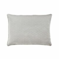 Taie de coussin uni matelassé en satin de coton