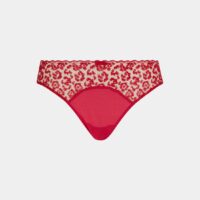 Tanga Felicie broderie française Rouge Simone Perele