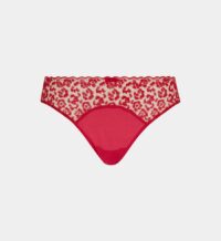 Tanga Felicie broderie française Rouge Simone Perele