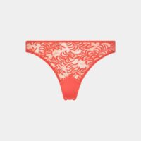 Tanga Iris dentelle Rouge Nénés Paris