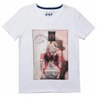 Tee-shirt imprimé photographie Blanc Teddy Smith