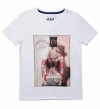 Tee-shirt imprimé photographie Blanc Teddy Smith