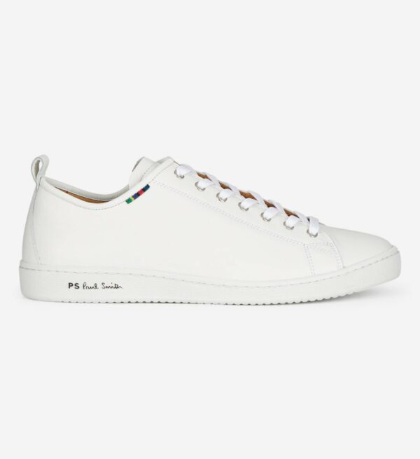 Tennis Miyata cuir blanches Blanc Paul Smith