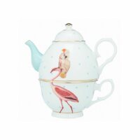 Théière solitaire flamant bleu 36 cl Multicolore Yvonne Ellen