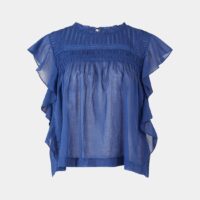 Top Layona coton voile Bleu Isabel Marant Etoile