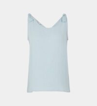 Top ample noeuds coton Bleu Seven August
