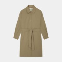 Trench-coat femme ajusté mi-long Beige Icicle