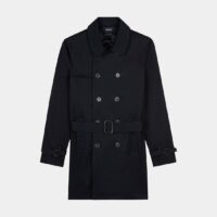 Trench homme Niolo mi-long en coton Bleu Balibaris